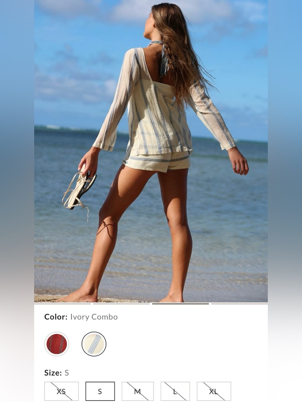 Free People-free-est Collection ~ Salt And Stripes Short Set ~ Small ~ * NWT * - Picture 5 of 14